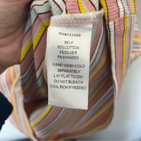 NWT Fate Kristen Striped Pink Mini Dress Size Large - Picture 6 of 7